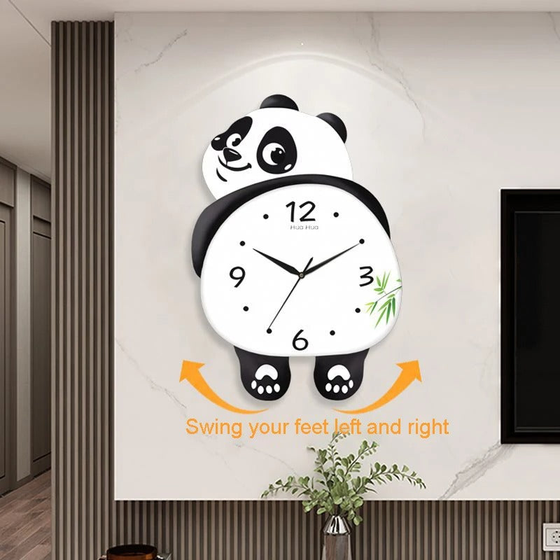 Funny Panda Clock